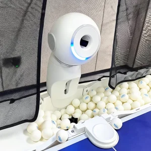 Table Tennis Machine Smart Ping Pong Robot with APP Control Automatic Ball Launcher for Court Home Training