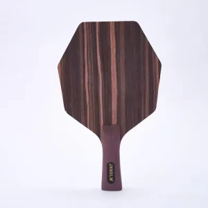 Table Tennis Racket Blade Customizable Design All-Wood Construction Curved Handle Smooth Surface