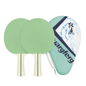 Table Tennis Racket with Carrying Case Ping Pong Paddle Featuring Durable Rubber Material