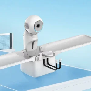 Table Tennis Robot with Net Ping Pong Machine Spin Ball Adjust APP Control Table Tennis Training Machine