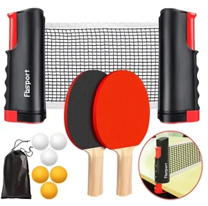 Table Tennis Set 2 Rackets with 4 Balls Pingpong Net