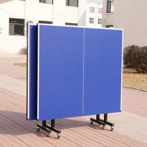 Table Tennis Table Set 15mm SMC Top Metal Frame with Wheel Eco Friendly Durable and Foldable Pingpong Table