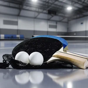 Table Top Table Tennis Set with Ping Pong Net Paddles Balls for 2 Players Portable Ping Pong Tablet Net Instant Set