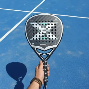 Tennis Racket Luxury Series Water Droplet Design 12K18K All Carbon MLD Eva Core Beach Tennis Racket