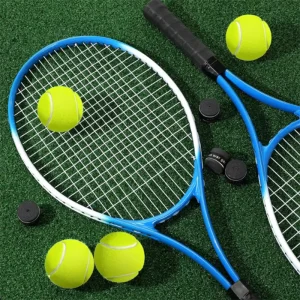 Tennis Racket with Customized Logo Junior Sport Rackets Steel Frame and Eco Friendly Nylon Net for Practice Sessions