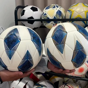 Thermal Bonded Premium 4.2 Diamond PU Leather Soccer Ball Size 5 Durable Eco-Friendly Indoor Outdoor Team Sports Custom