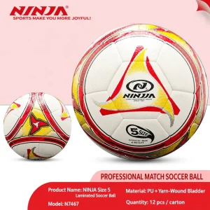 Thermally Bonded Machine Stitched Size 5 Eco Friendly Indoor Outdoor Match Soccer Ball Custom Logo Professional Football