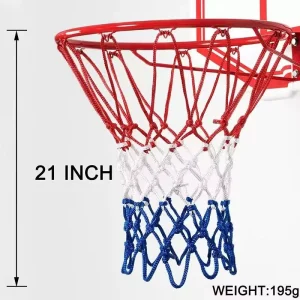 Three color Standard Portable Outdoor Basketball Net Thickened Nylon Professional Court Equipment Sturdy Durable