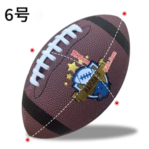 Top Quality Composite PU American Football Genius Leather Rugby Ball Official Size 9 American Football
