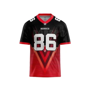 Top Quality Sublimated Men Custom Mesh American Football Jersey Team Stitched Jersey Rugby Uniform