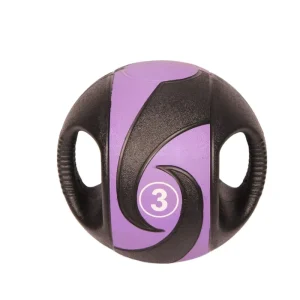 Top quality Rubber Material Gym Medicine Ball With Handle