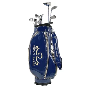 Topus 11piece Golf Club Sets Complete Set for Men Includes Titanium Driver 3 & #5 Fairway Woods 5-SW Irons Putter and Bag