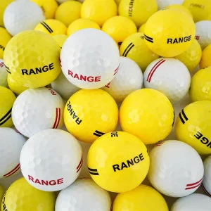 Tour Quality Colored Custom Logo Golf Practice Balls Premium Two Layer Golf Ball for Driving Ranges