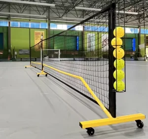 Tournament Grade Heavy Duty Adjustable Professional Pickleball Net Custom Portable Net Durable Wheels Carry Bag