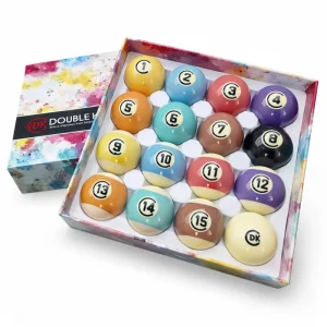 Tournament Standard Pool Balls Set Macaron Color Regulation Size High Gloss Matched Weight American Pool Chinese 8 Ball & 9 Ball