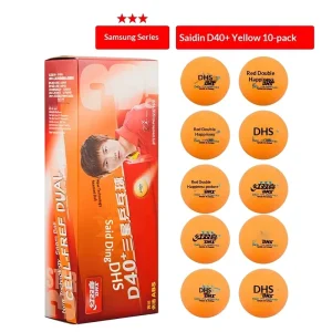 Tournament Top Three Star Table Tennis ABS Yellow White 40+mm New Material Seamed WTT Tokyo Saiding