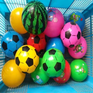 Toy Balls Outdoor Factory Price Custom Mini Design Plastic Relief Stress PVC Inflatable Beach Football Ball