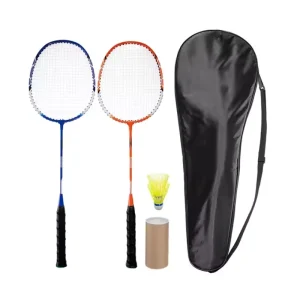 Training Exercise Portable LightWeight Good Grip Professional Shuttlecocks Badminton Rackets Sets