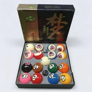 Trendy Classic Black Eight Pool Ball Complete Set Universal Standard Size Suitable for All Kinds of Pool Tables
