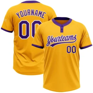 Two Button Softball Jerseys Baseball and Softball Wear Quick Dry Baseball Jerseys