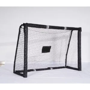 U-jump Portable Black Steel Backyard Soccer Football Goal with Net
