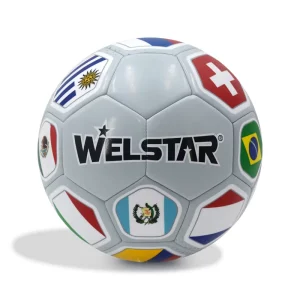 USA Canada Mexico World National Flag Machine Stitched Durable Lightweight Size 5 Custom PVC Leather Soccer Ball