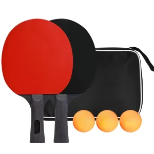 Uniker Best Seller Table Tennis Racket Set for Games With Two Bats and Three Balls