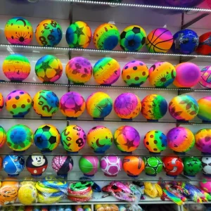 Unisex Inflatable Game Ball Toys Colorful Glossy Soft PVC LED Beach Balls for Ages 8+ & 14+