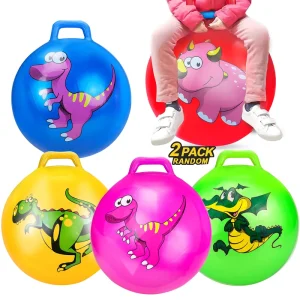 Unisex Inflatable Jumping Ball Thickened PVC Handle Small Large Sizes Plastic Material Kindericten Stress Inflatable Beach Ball