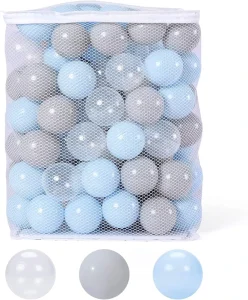 Unisex Plastic Soft Play Balls 38 130mm Inflatable Net Bag Carton Packed Promotional Toys for Ages 5 7 Years