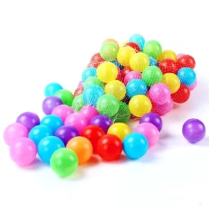 Unisex Plastic Soft Play Balls 38 130mm Inflatable Net Bag Carton Packed Promotional Toys for Ages 5 7 Years Indoor Outdoor