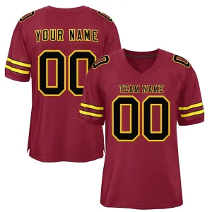 Unisex Rugby Uniform Customizable American Football Wear Breathable Mesh Short Retro Style Printed Design