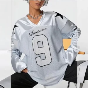 Unisex Street Wear Custom Printing Embroidery Logo Patch Graphic Jersey Tee Baggy Long Sleeve T Shirt Men Tops