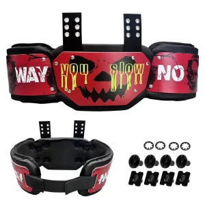 Universal Fit American Football Quarterback QB Rib Protectors Rugby Waist Wrap Around Backplates Adult Youth Sponge ABS Material