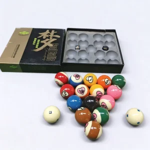 Universal Fit Standard 8 Ball Pool Ball Full Set Balanced Rebound Performance For Indoor Family Game Night