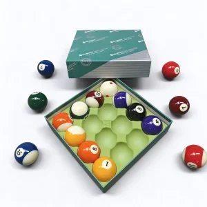 Universal Pool Ball Set With Standard Black 8 Ball Easy to Clean Ideal Gift for Billiard Lovers