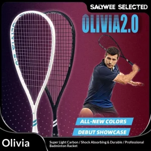 Upgraded Carbon Fiber Professional Sports Squash Racket Integrated Ultra Lightweight TL14-03 Entertainment