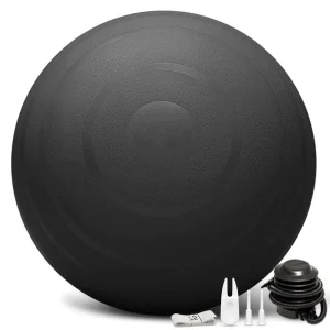 User Friendly 75cm PVC Yoga Ball with Custom Logo Slip Resistant Fitness Ball for Exercise & Balance Recovery in Gym