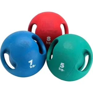 VIGFIT Professional Gym Equipment Rubber Medicine Ball With Two Handles