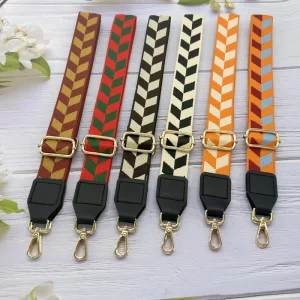Versatile Leaf Shaped Adjustable Bag Strap For Shoulder Crossbody Use Luggage Accessory (Polyester)