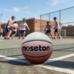 Vibrant Colorful Printed Basketball Size 6 Official Weight Wearable PU Composite Street Game Training