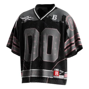 Vintage American Football Jersey Retro Style Mesh Breathable Quick Dry Streetwear Custom Logo Team Club Training Shirt
