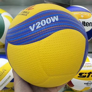 Voleibol Durable Eco Friendly Soft Touch Synthetic PU Size 5 Volleyball Ball V200W for Training or Match Custom Logo