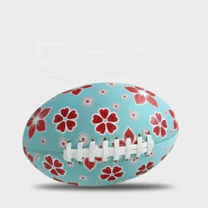 WD 25925E Custom Logo Screen Printed Durable Rubber Bladder Rugby Ball High Quality Sports Equipment