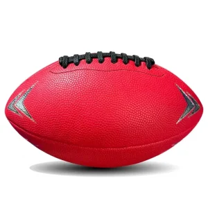 WD Manufacturer Customized Logo Classic High End Ultra Fine Fiber PU Adult American Football Training Rugby Ball Breathable