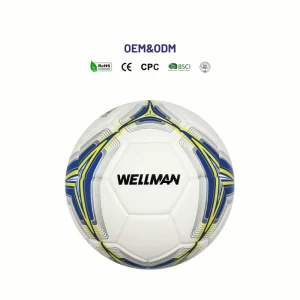 WELLMAN Soccer Ball Size 5 Professional Lightweight Thermal Bonded PU Football Custom Logo 0.41 0.44kg for Training