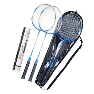 WIN.MAX Stock Badminton Racket Racquet Set with 12 Pcs Nylon Shuttlecocks