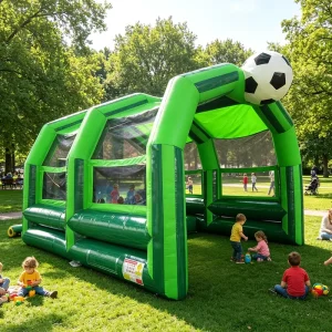 WINSUN Outdoor PVC Inflatable Soccer Goal Custom Design Carnival Sport Game Inflatable Football Target Portable Shooting Target