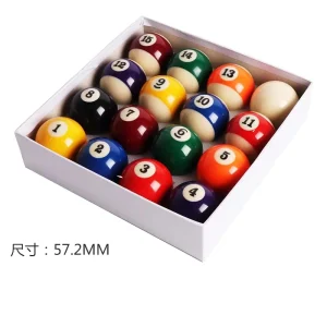 WQ Brand 5.25-5.75 cm Resin Customized Complete Set Pool Table Balls for Pool