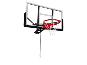 Wall Mounted Adjustable Basketball Hoop System with Backboard for Indoor Outdoor Use Home Gym Playground